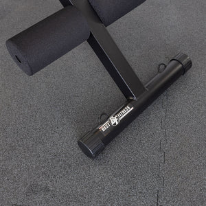 Best Fitness BFAB10B AB Folding Bench — foam foot roller and Best Fitness branded rear stabiliser tube