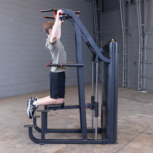 Body-Solid S2ACDX Series 2 weight-assisted pull-up / dip machine — side view