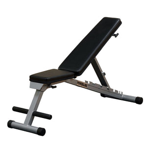 Powerline PFID125X Flat/Incline/Decline Folding Bench on a white background