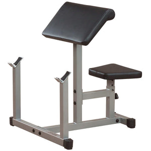 Powerline PPB32X preacher curl bench on a white background
