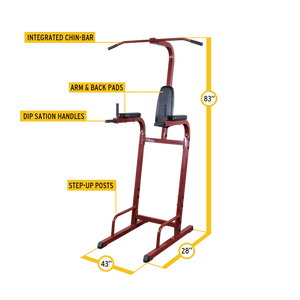 Best Fitness Vertical Knee Raise Chin Dip by  Best Fitness Equipment.