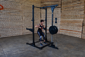 Lat Attachment for Y120 Rugged Series Half Rack (Rack Not Included).