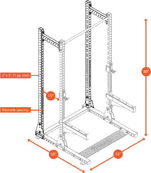 Extension for Y120 Rugged Series Half Rack (Extension Only, Rack Not Included)
