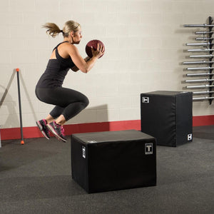 Body-Solid Tools 3 Way Soft Plyometric Box Black.