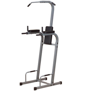 Powerline PVKC83X vertical knee raise, chin-up and dip station, front view