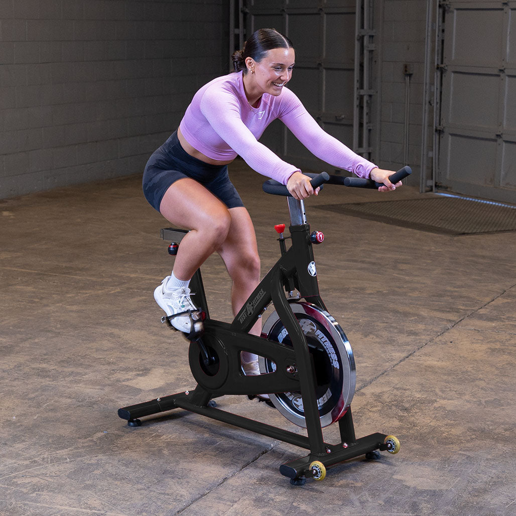 Best Fitness Chain Drive Indoor Cycling Bike (Black Finish)