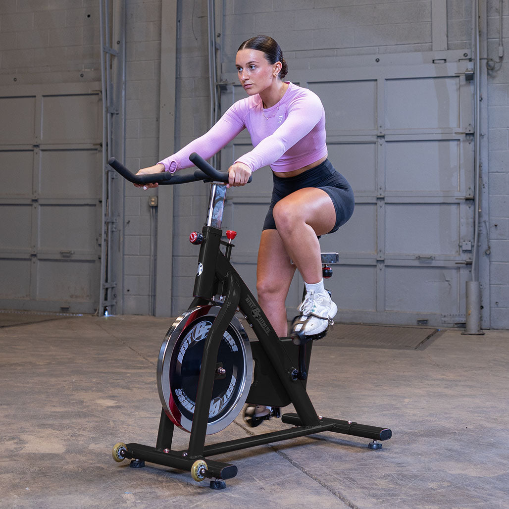 Best Fitness Chain Drive Indoor Cycling Bike (Black Finish)