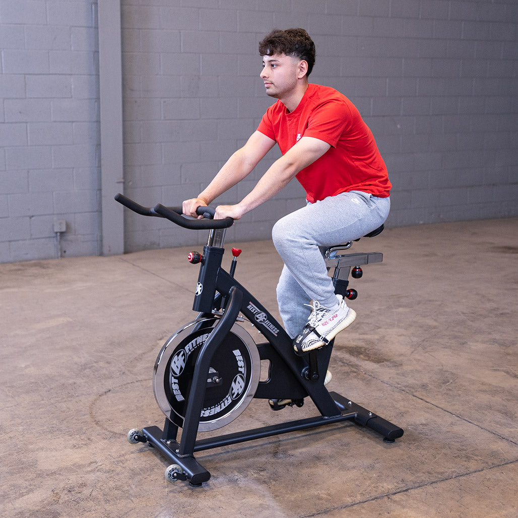 Best Fitness Chain Drive Indoor Cycling Bike (Black Finish)