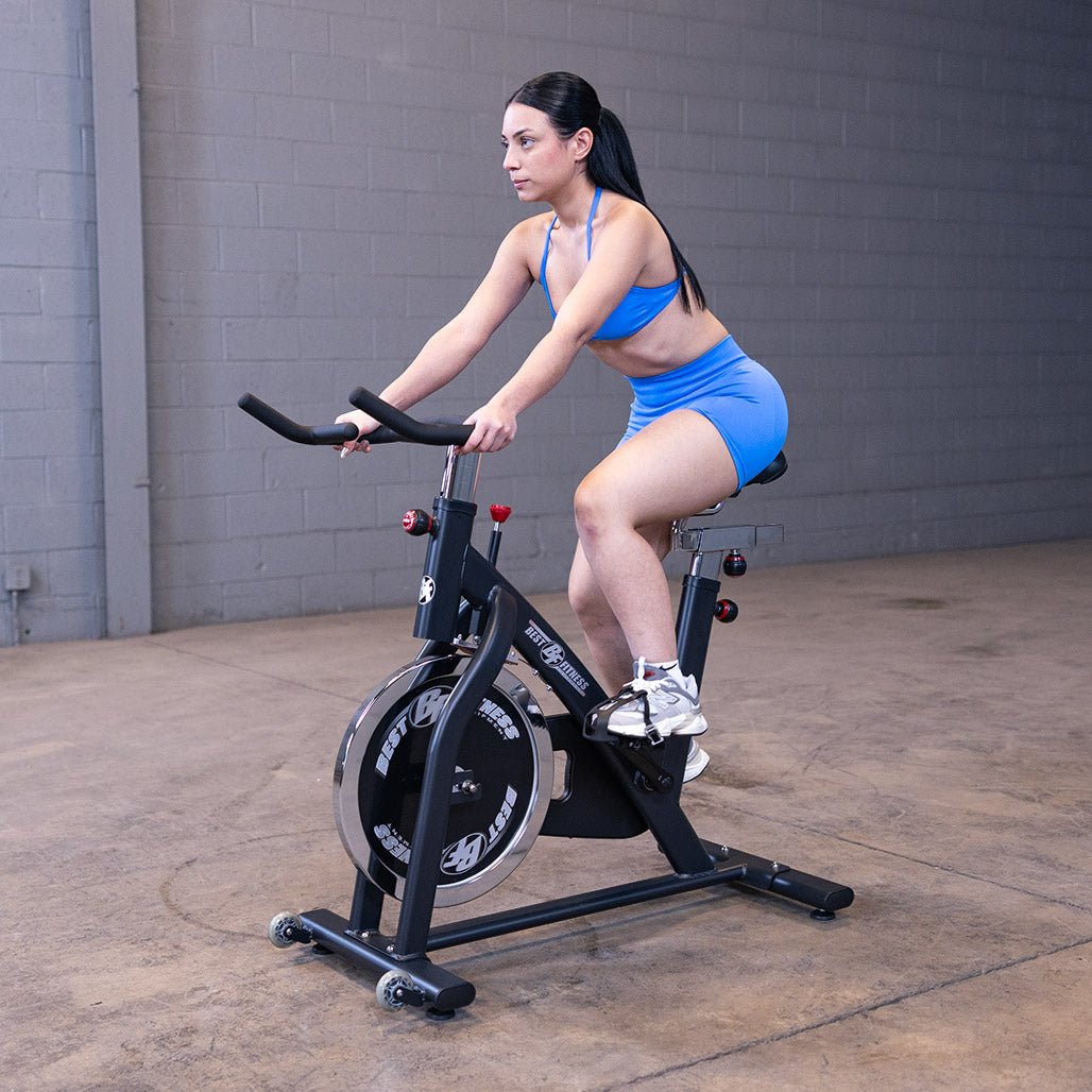 Best Fitness Chain Drive Indoor Cycling Bike (Black Finish)