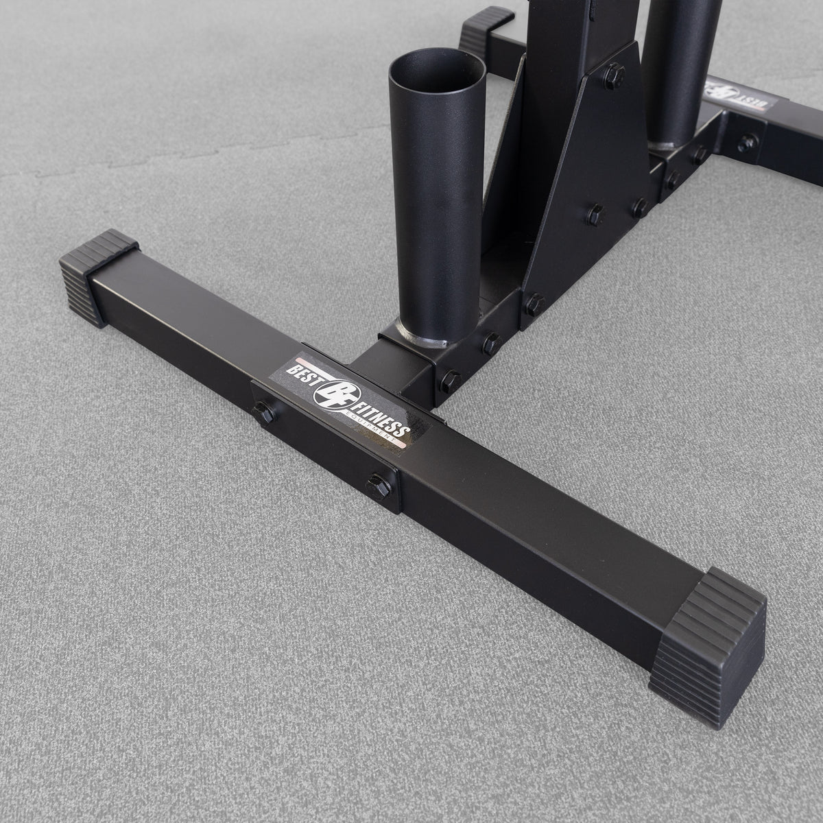 Best Fitness Olympic Weight Plate Tree & Barbell Holder