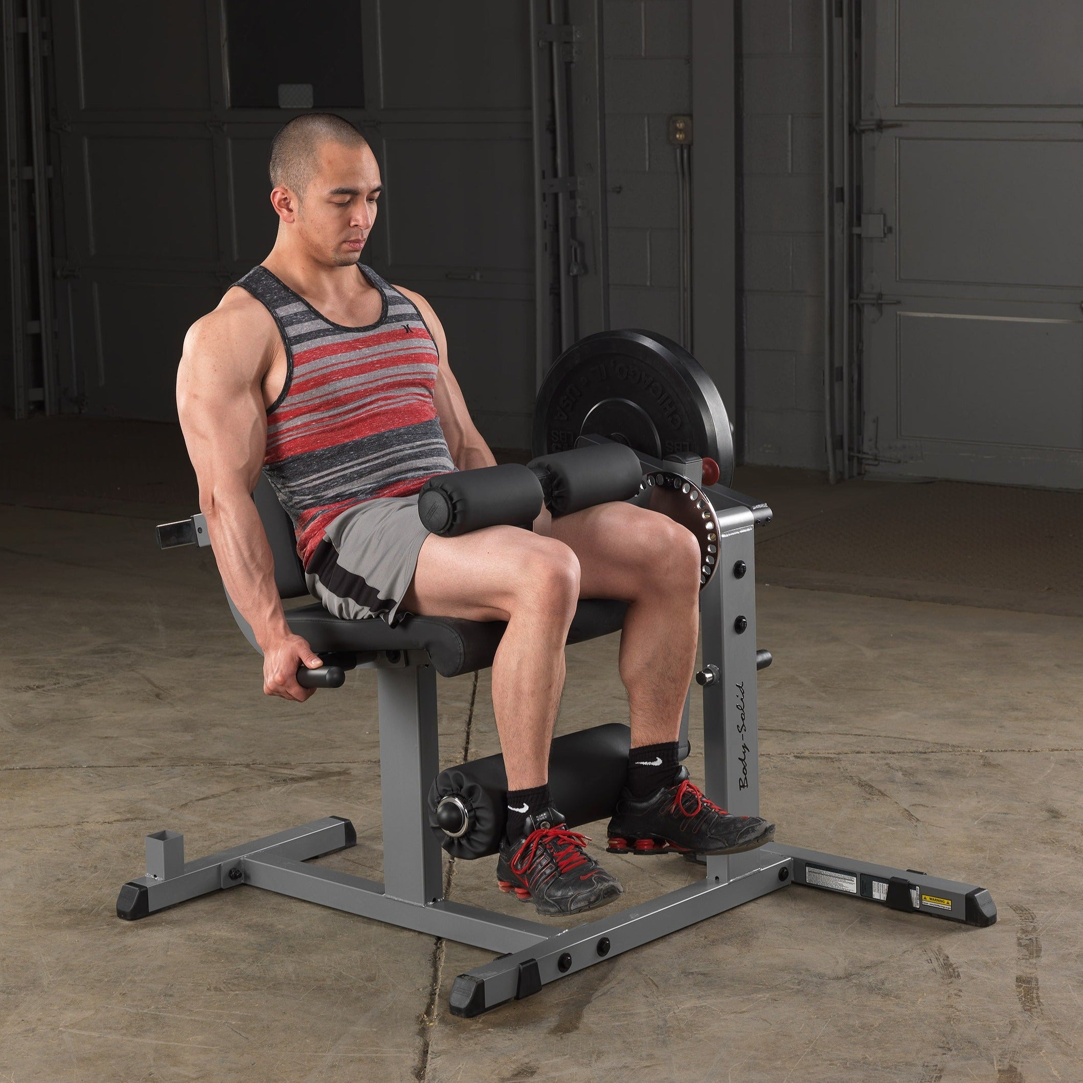 Body-Solid Cam Series Seated Leg Extension & Curl Machine (Black Finis ...