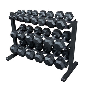 Body-Solid 3-Tier Dumbbell Rack (Black Finish)