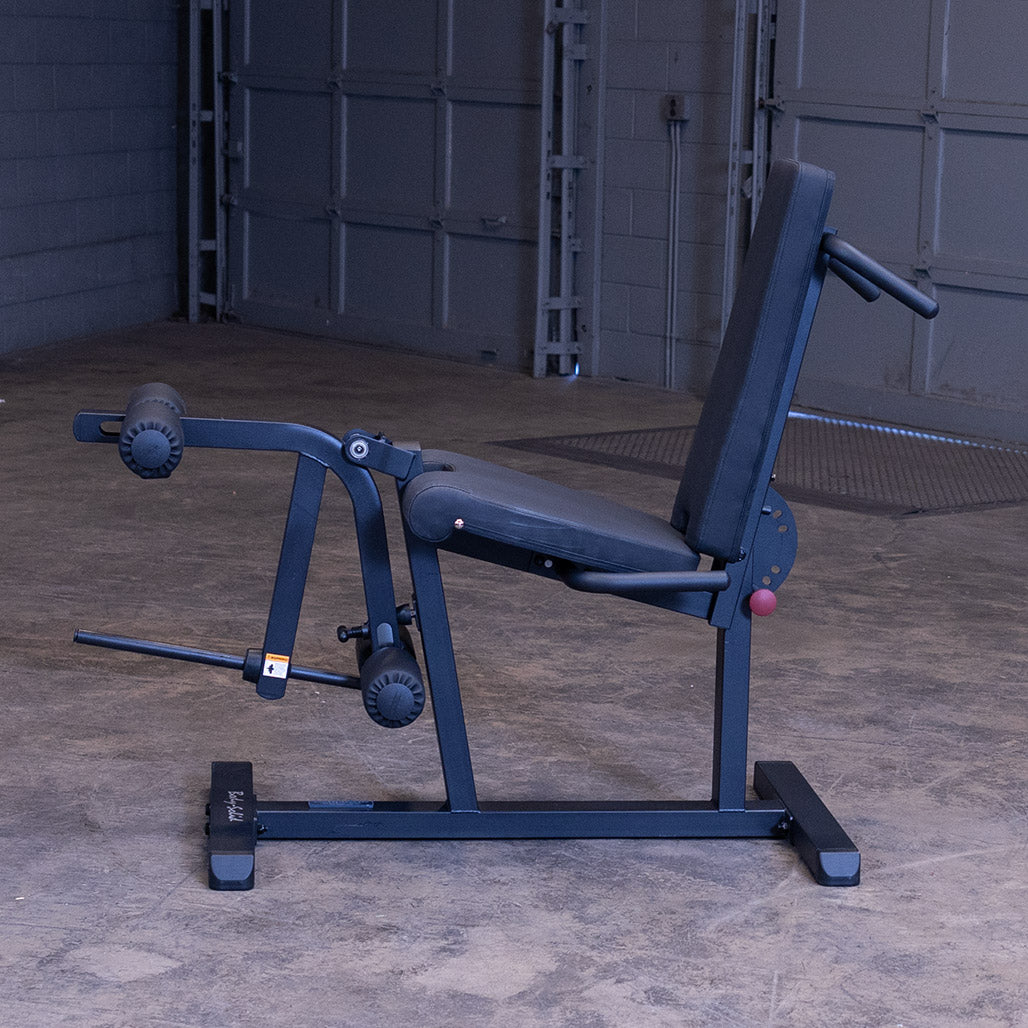 Body-Solid GLCE365B – side view with adjustable back pad upright