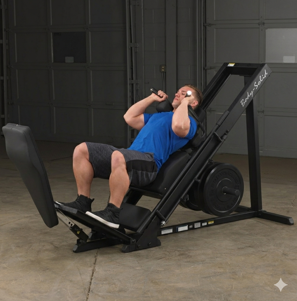 Body-Solid Leg Press / Hack Squat (Black Finish)