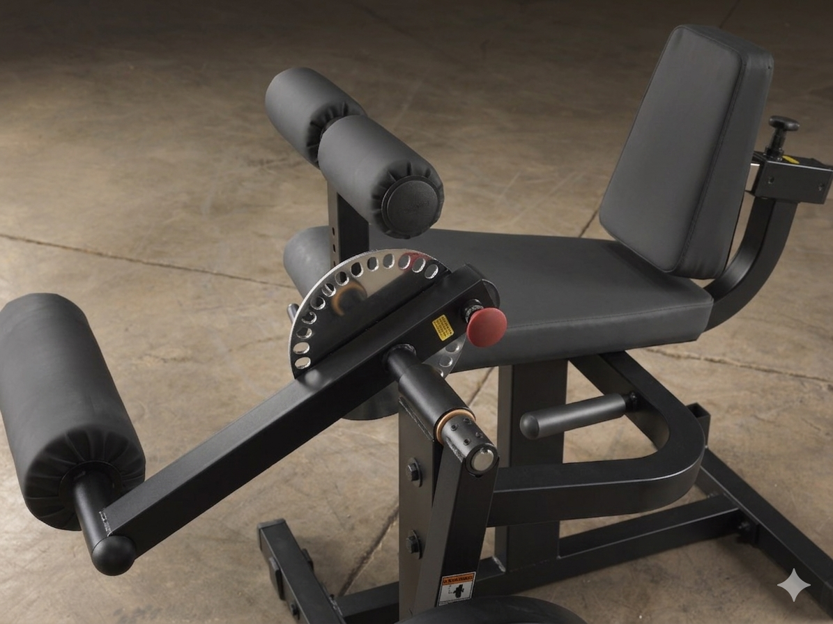 Body-Solid Cam Series Seated Leg Extension &amp; Curl Machine (Black Finish)