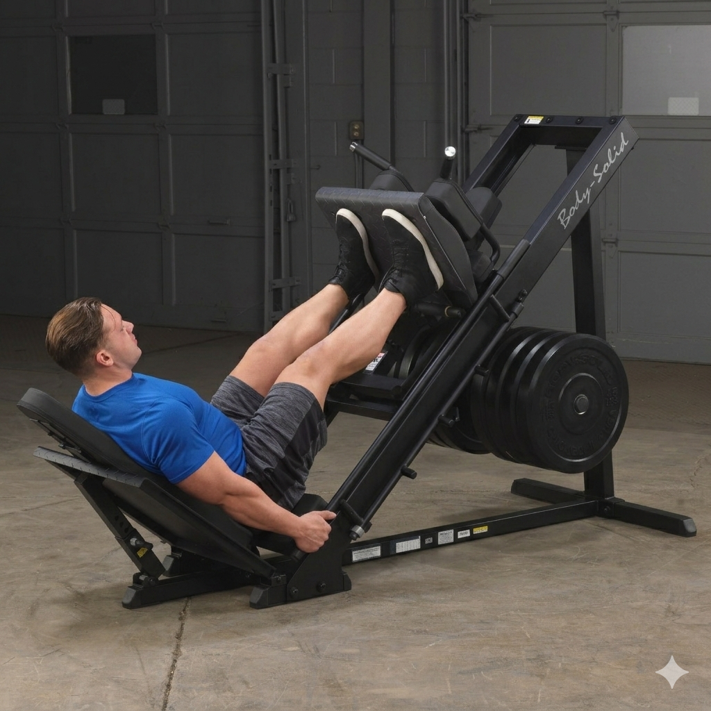 Body-Solid Leg Press / Hack Squat (Black Finish)