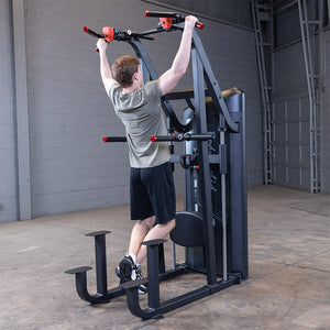 Body-Solid S2ACDX Series 2 weight-assisted pull-up / dip machine — front view