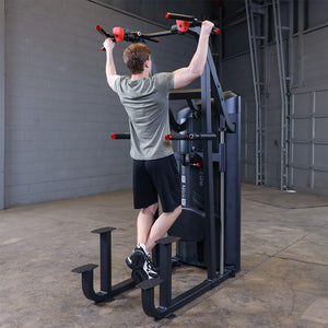 Body-Solid S2ACDX Series 2 — knee-assist pad and counterbalance stack