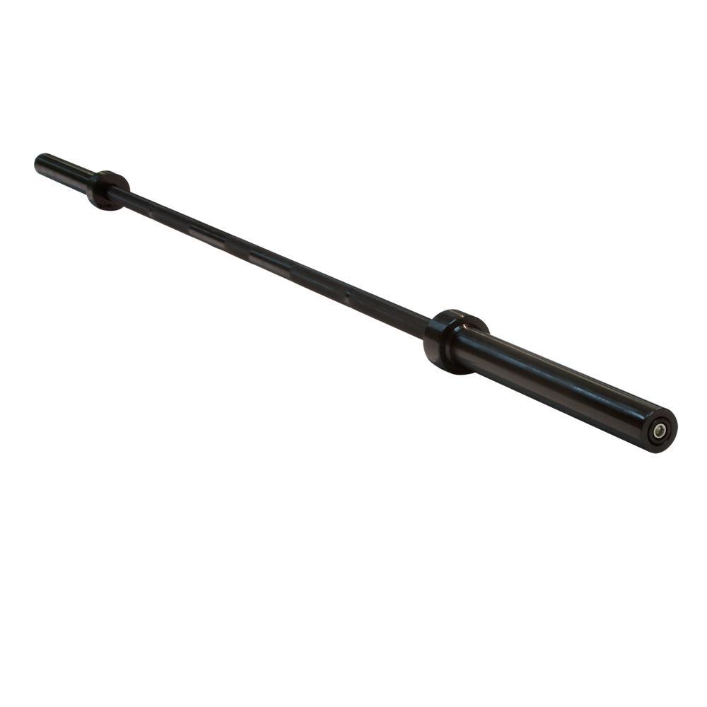 Body-Solid OB86B 7 ft black oxide Olympic barbell on a white background