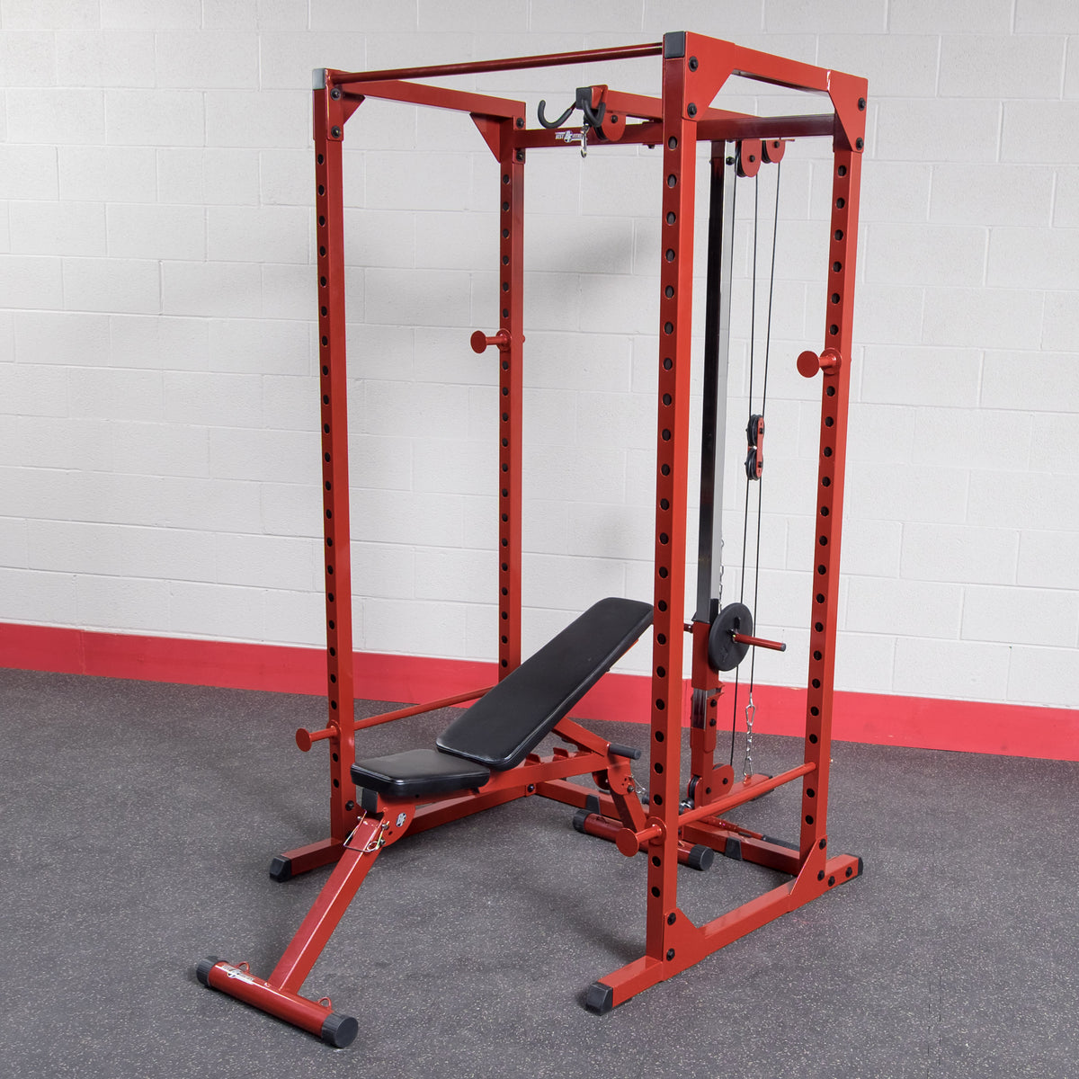 Lat Attachment for BFPR100R Best Fitness Power Rack (rack not included).