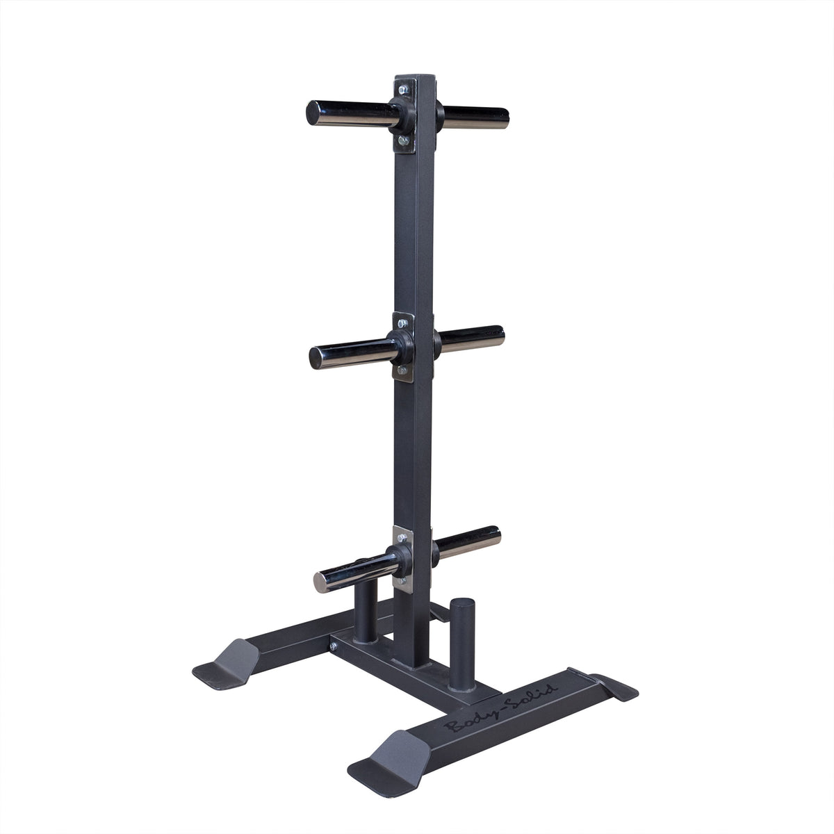 Body-Solid Olympic Weight Plate Tree &amp; Barbell Holder
