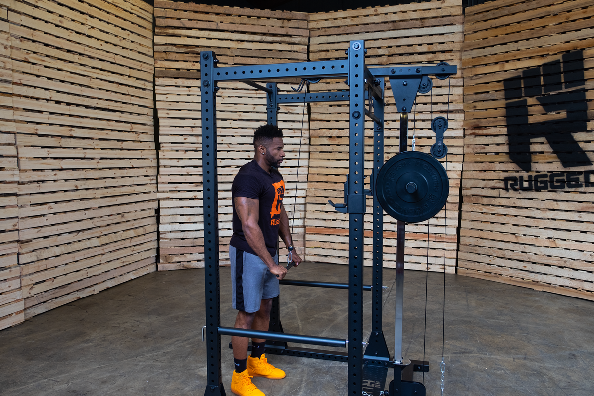 Lat Attachment for Y100 Rugged Series Full Rack (Rack Not Included).