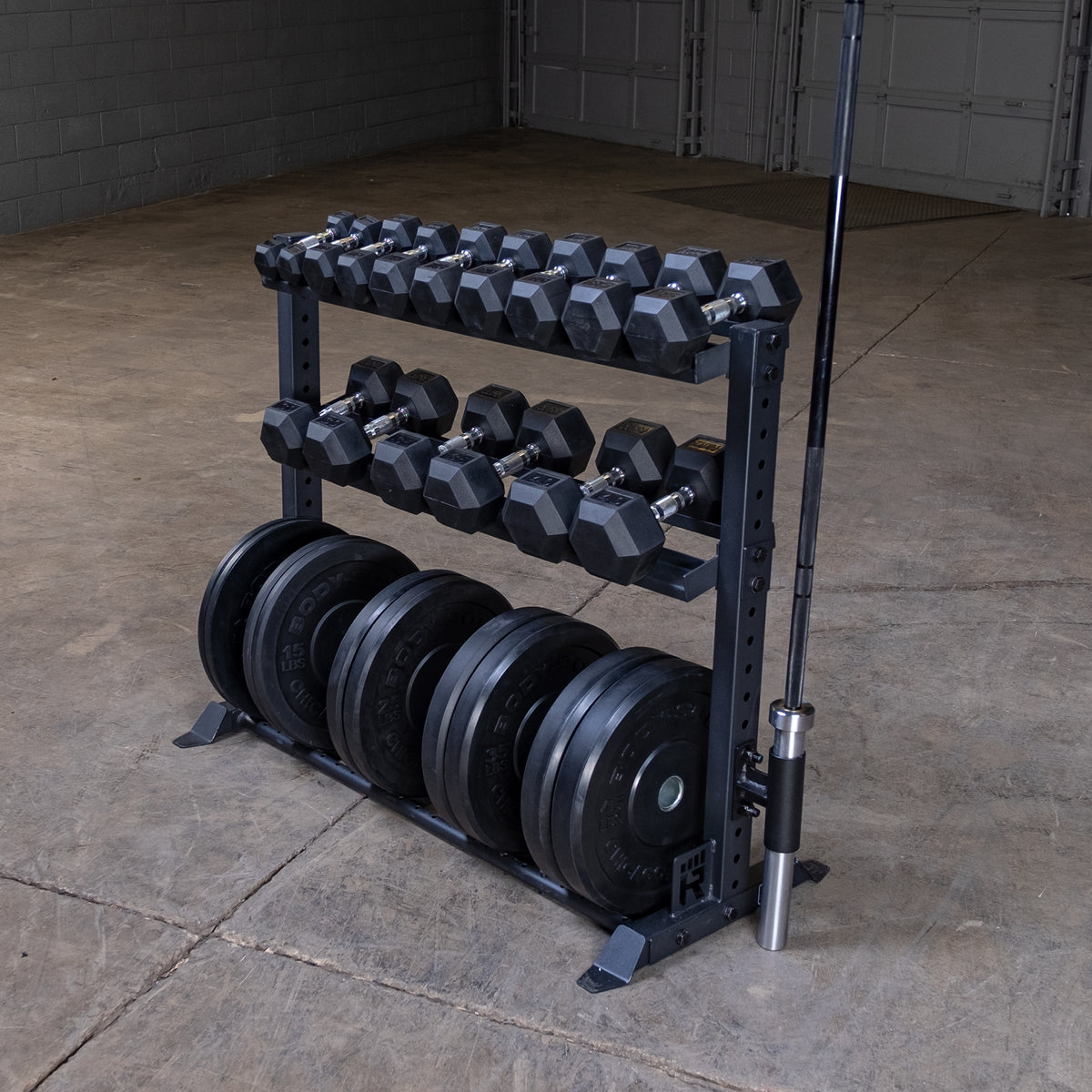Rugged Series Y420 Weight Plate & Dumbbell Rack | Best Fitness - Best ...