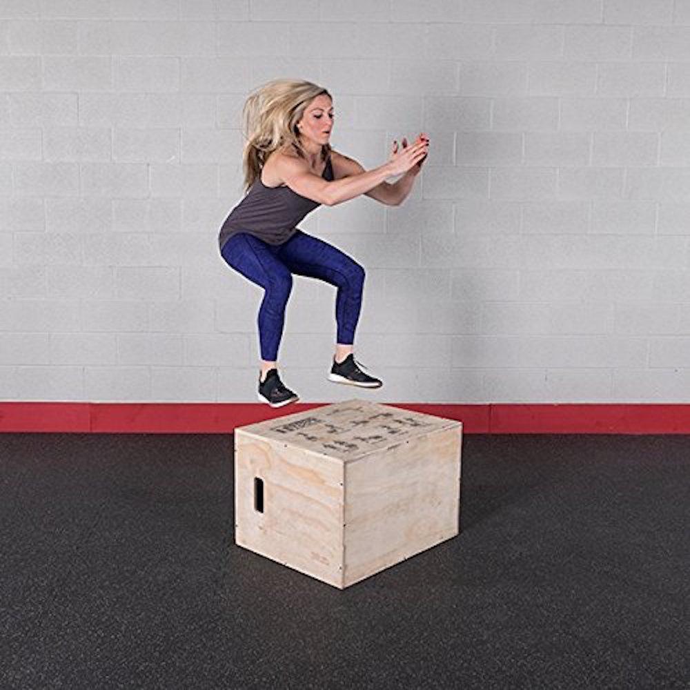 Body-Solid Tools 3-in-1 Wooden Plyo Box.