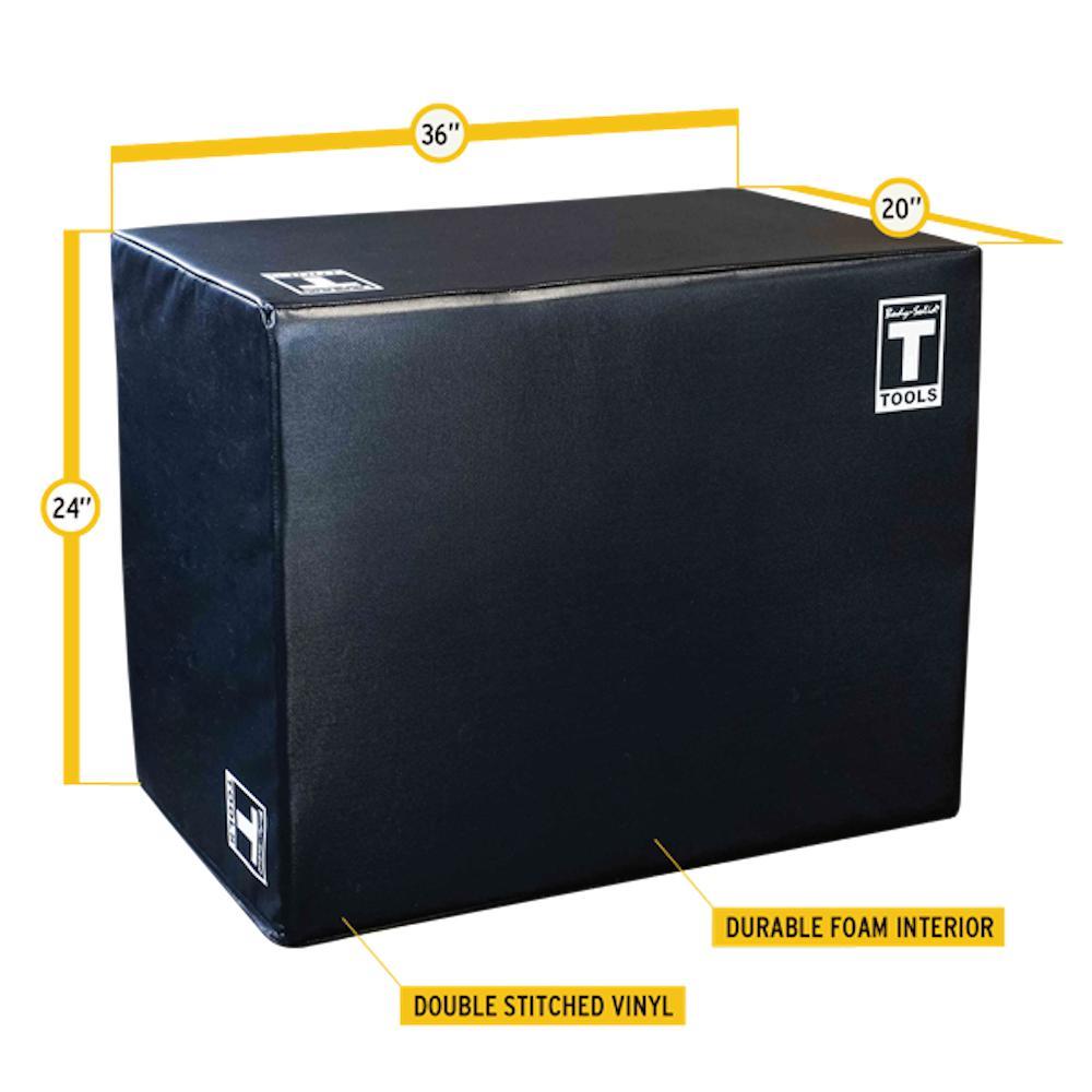 Body-Solid Tools 3 Way Soft Plyometric Box Black.