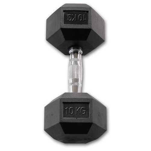 Body-Solid Rubber Coated Hex Dumbbell PACKAGE (235 Kg)