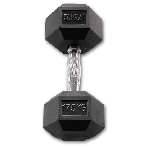 Body-Solid Rubber Coated Hex Dumbbell