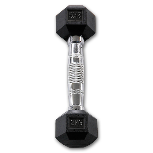 Body-Solid Rubber Coated Hex Dumbbell PACKAGE (235 Kg)