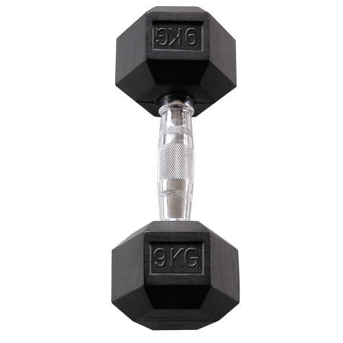 Body-Solid Rubber Coated Hex Dumbbell