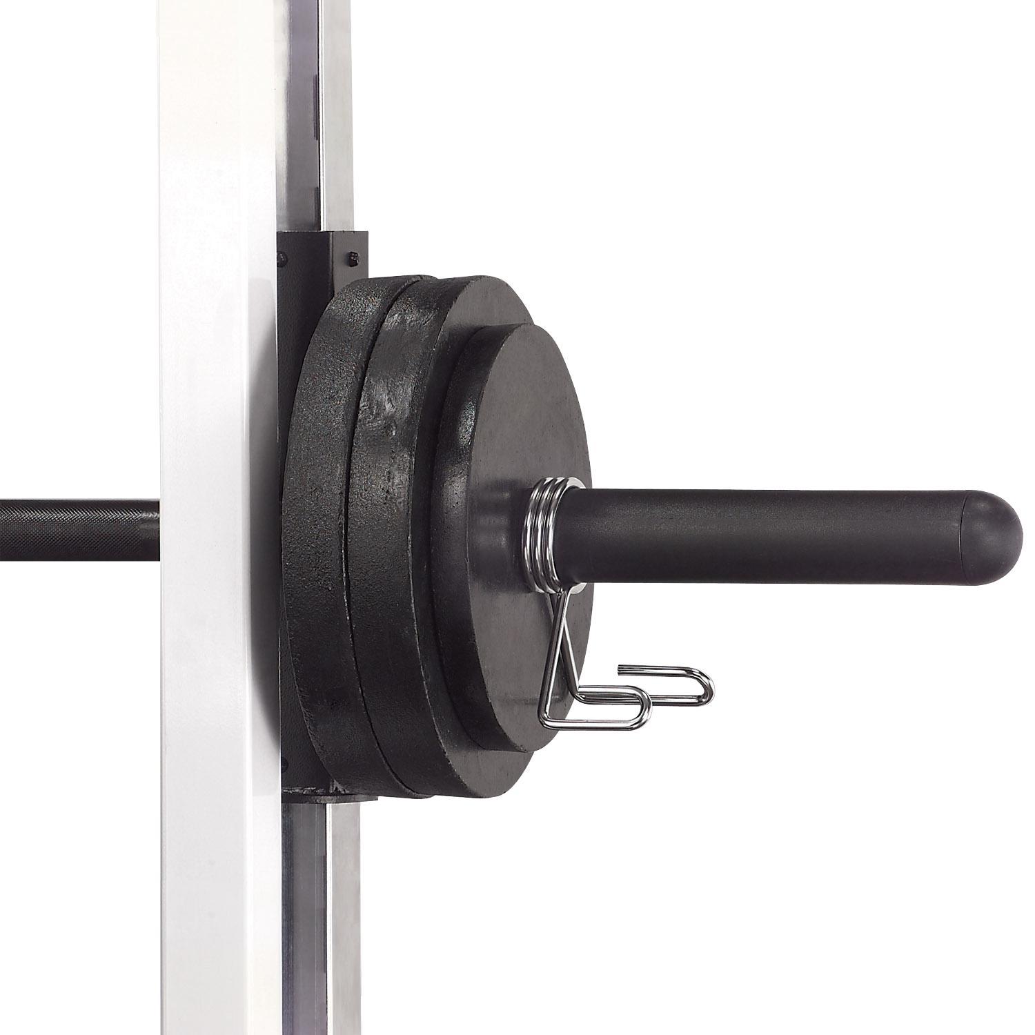 Olympic adapter sleeve, 35.6 cm (14″), black — slides over a 1″ weight post to take 2″ Olympic plates