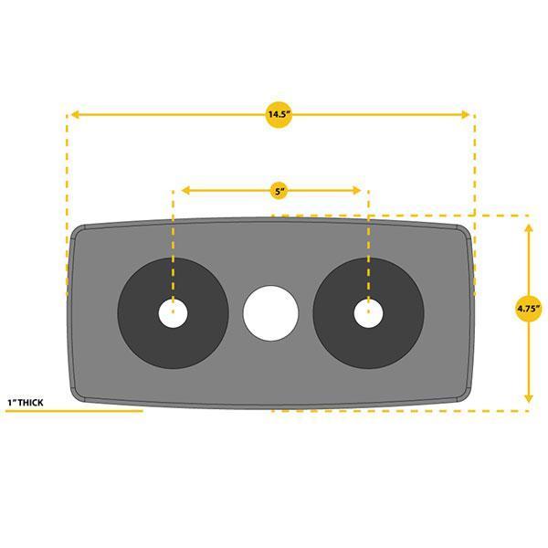 PP10 selectorized weight stack plates — pack of 5
